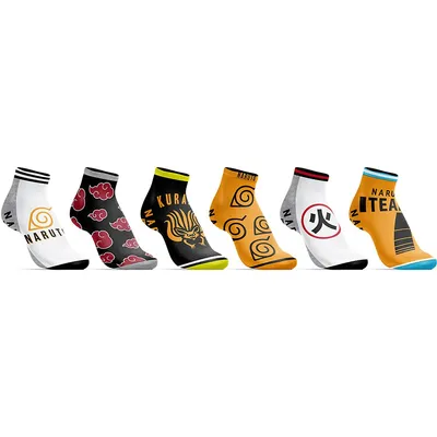 Naruto Symbols Ankle Socks (6-pack)