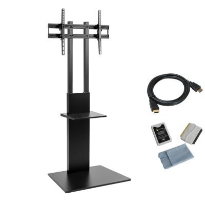 Multi-adjustable Tv Stand For Tv Up To 70" W/ Shelf And Accessories Kit