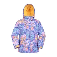 Childrens/kids Honey Leopard Print Ski Jacket