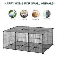 Pet Playpen Small Animal Pen Bunny Guinea Pig Metal Fence