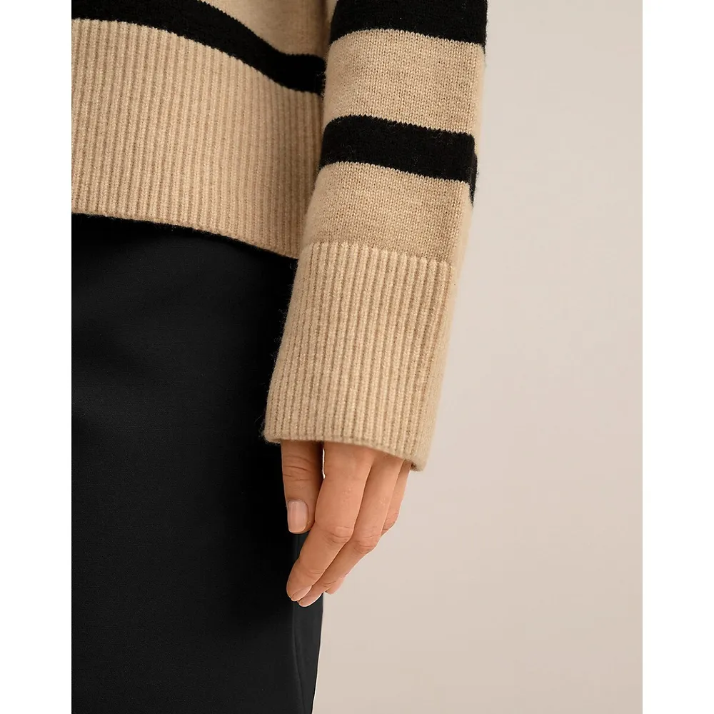 LILYSILK The Tarra Stripe Sweater | Yorkdale Mall