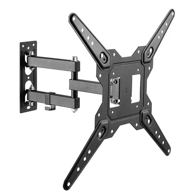 Wall Bracket Full Motion TV Wall Mount Monitor for 23-55 inch Screen for optimal viewing experience - Black