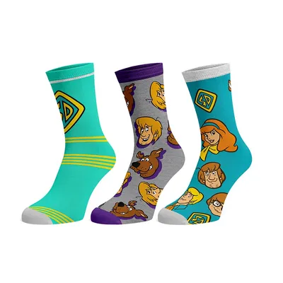 Scooby Doo Casual Men's Crew 3 Pack Socks