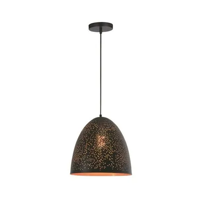 Pendant Light, 11.81 '' Width, From The Ashford Collection, Black And Gold