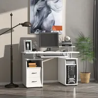 Computer Desk With Keyboard Tray & Cpu Stand