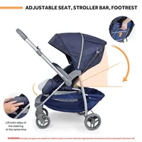 Lightweight Foldable Baby Stroller One Hand Easy Fold Compact Travel Pushchair
