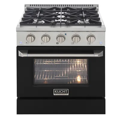 30 in. 4.2 cu. ft. Dual Fuel Range with Gas Stove and Electric Oven Red