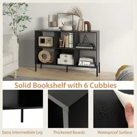 6 Cube Storage Shelf Organizer Bookcase Square Cubby Cabinet Bedroom