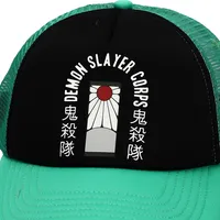 Demon Slayer Corps Hanafuda Kanji Snapback Trucker Hat