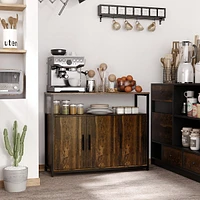 Sideboard Buffet Cabinet With Adjustable Shelves