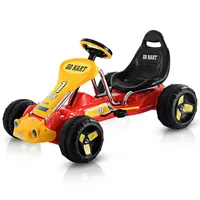 Go Kart Kids Ride On Car Pedal Powered Car 4 Wheel Racer Toy Stealth
