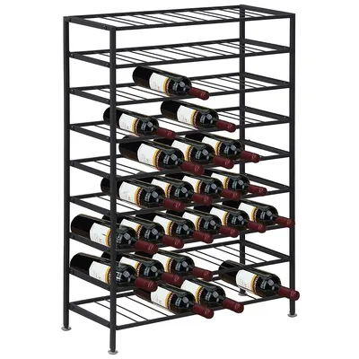 54 Bottles 9-tier Metal Wine Bottle Rack