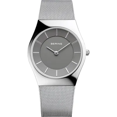 Ladies Classic Stainless Steel Watch In Silver