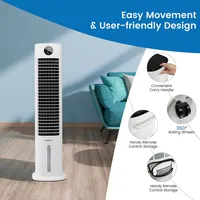 42"portable Air Cooler 3-in-1 Cooling Tower Fan W/9h Timer Remote