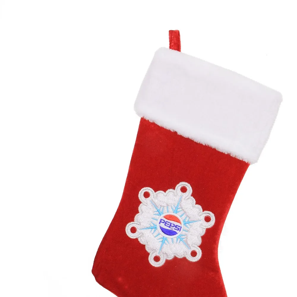 Northlight 20 Glittered Snowflake Christmas Stocking with White