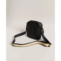 Kiian Faux Leather Webbing Crossbody Bag