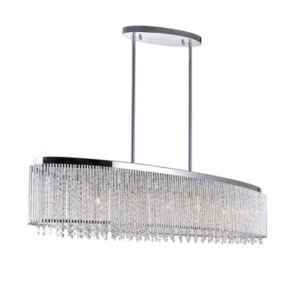 Claire 7 Light Drum Shade Chandelier With Chrome Finish