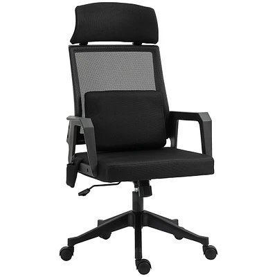 High Back Desk Chair W/ 2-point Massage Lumbar