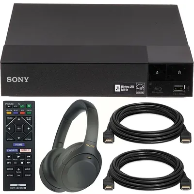 Streaming Bdp-s3700 Blu-ray Wi-fi Disc Player + Wh-1000xm4 Headphone