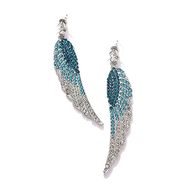 Silver Plated Designer Stone Drop Earring