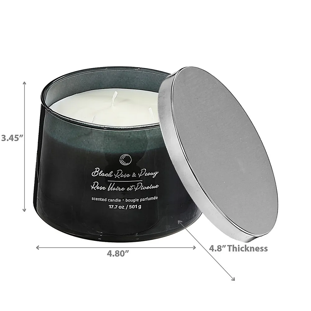 17.7oz 3 Wick High Gloss Taper Candle