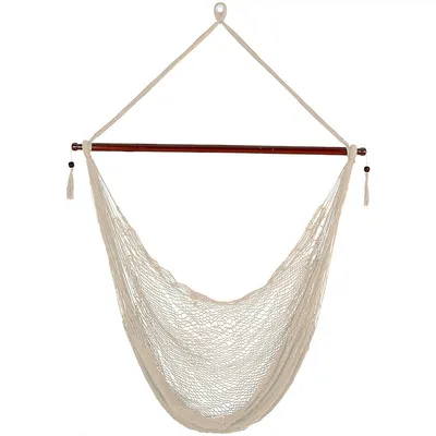 Hanging Cabo Extra Large Hammock Chair - Cream