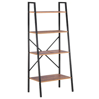 4-tier Vintage Ladder Shelf Bookcase