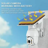 Wifi Ip Ptz Camera 1080p Hd Solar Power Security Outdoor Cctv Night Vision Home Security System