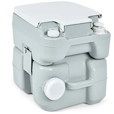 5.3 Gallon 20l Portable Travel Toilet Rv Camping Indoor Outdoor Potty Commode