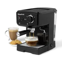 Espresso And Cappuccino Coffee Machine, Includes Rotating Steam Nozzle And Milk Frother