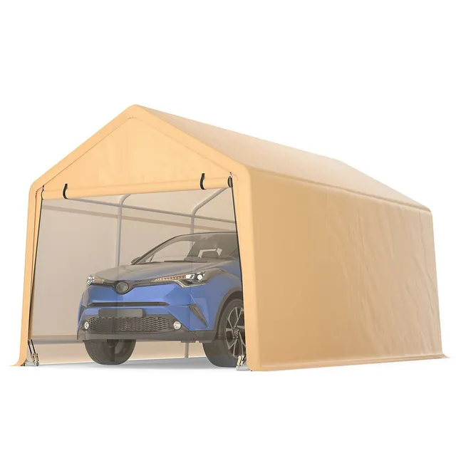 Carport camping-car Oxalis toit 2 pentes 7.30x8.76m pin Douglas