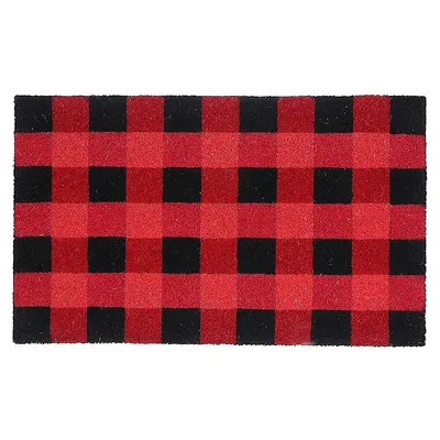 Coir Door Mat Red Buffalo