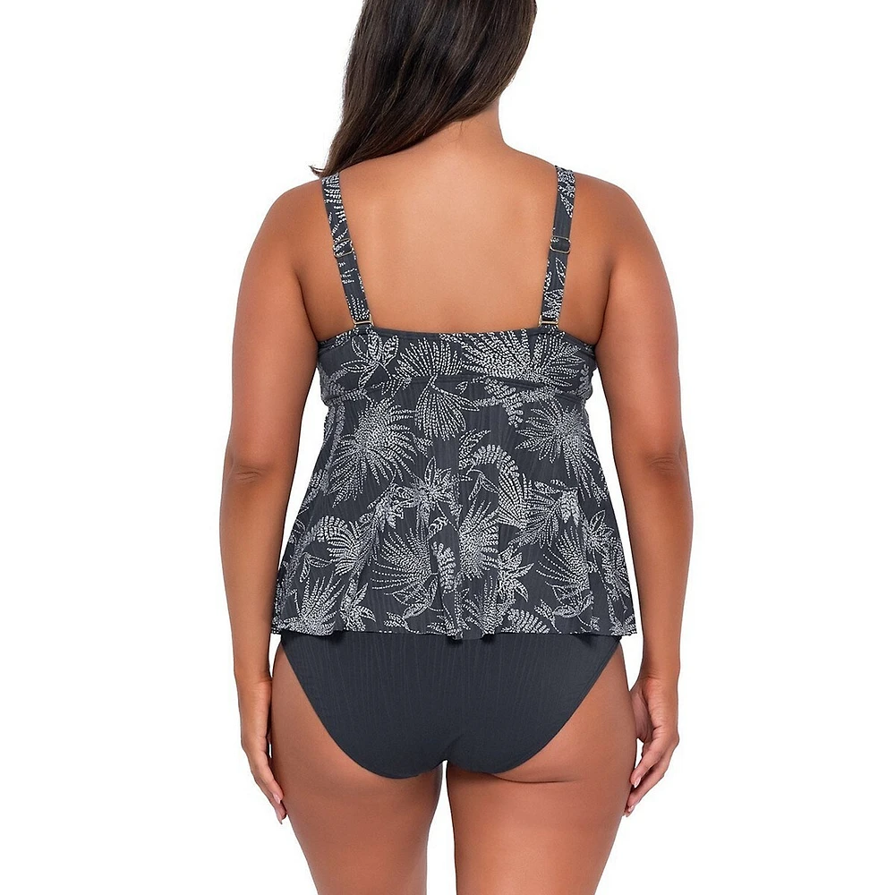 Women's Fanfare Seagrass Texture Marin Swimwear Tankini Top