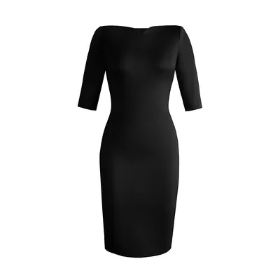 Pencil Dress With Half Sleeves