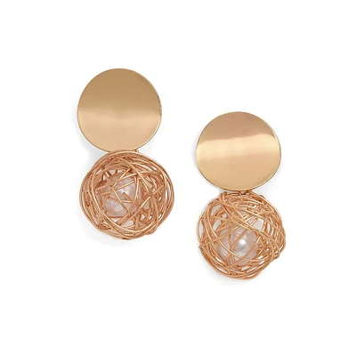 Gold-toned Drop Earrings
