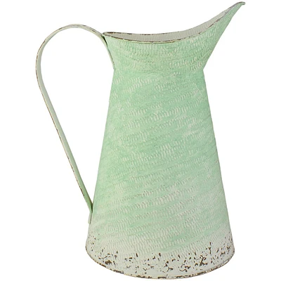 13" Green Ombre Decorative Pitcher