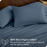 Organic Cotton Sheet Set - Silky Smooth Sateen Weave Warm & Luxurious