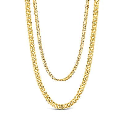 Everyday Layered Curb Chain Necklace