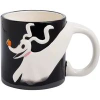 Nightmare Before Christmas Zero Dog Shaped Ceramic Soup Coffee Mug, 20 Oz, Multicolor