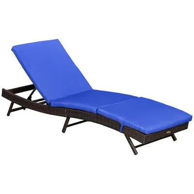 Patio Lounger S Shape 5-level Recliner Chair