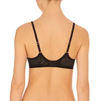 Women's Sheer Illusion Lace Contour Underwire T-shirt Bra