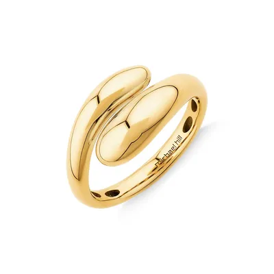 Bold Link Ring In 10kt Yellow Gold