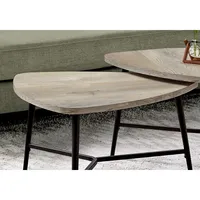 Table Set 2pcs Set / Reclaimed Wood / Metal