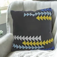 Polyester Embroidered Arrow Cushion