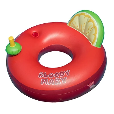Inflatable Red And Green Swimming Pool Ring Float, 41-inch