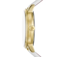 New York Women's Metro Three-hand, Gold-tone Stainless Steel Watch