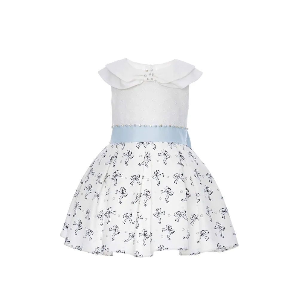 Little Girl's Bow Cotton Dress