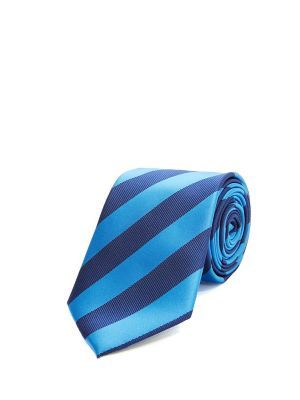 Colour Blocking Striped Tie
