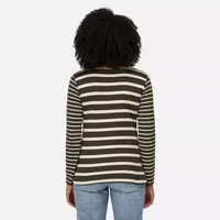 Womens/ladies Farida Striped Long-sleeved T-shirt