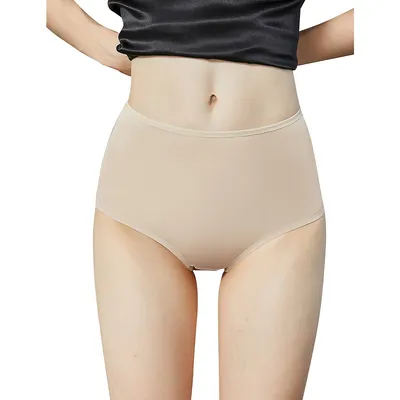 Knitted Silk High Waisted French Cut Pantie | Shimmer Collection